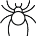 Animated icon of a spider.